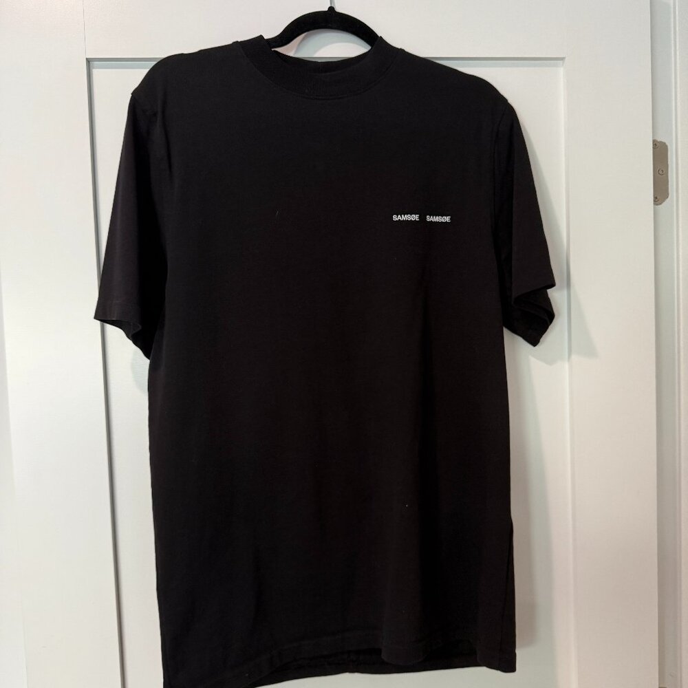 Samsøe Samsøe Norsbro Black T-shirt  - Small